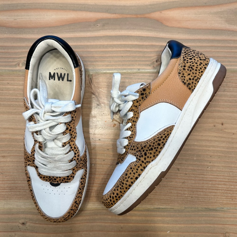 Madewell Court Sneakers in color “Spotted Calf Hair”, Women’s 8.5, EUC